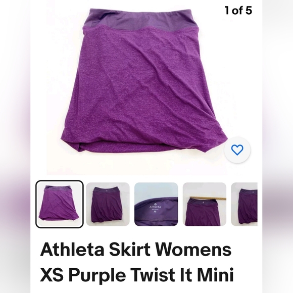 🍇ATHLETA mini skirt. Size XS - Picture 9 of 9